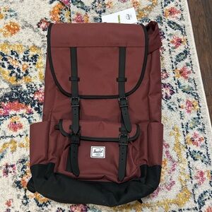Herschel Supply Company Maroon and Black Backpack